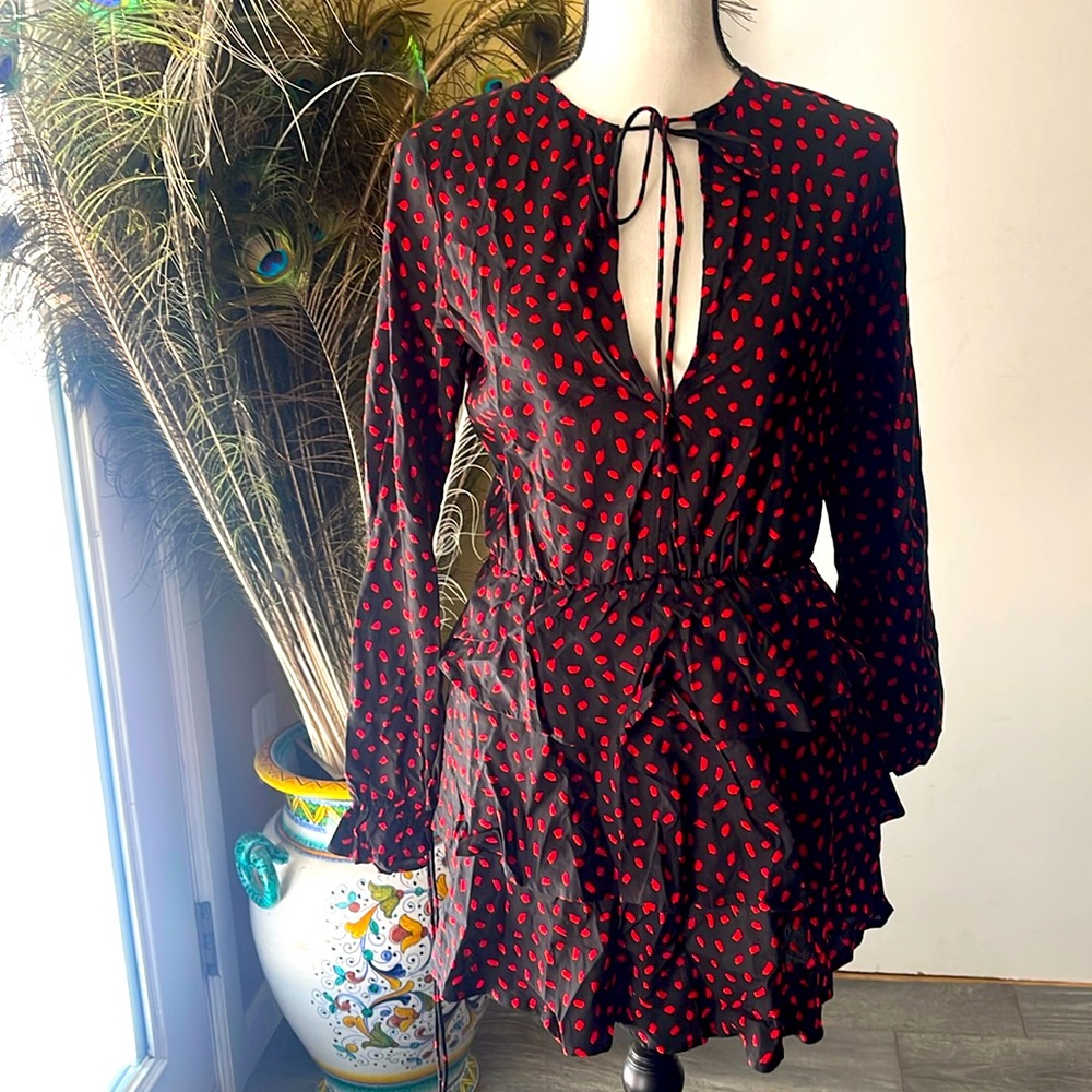 Black and red dress